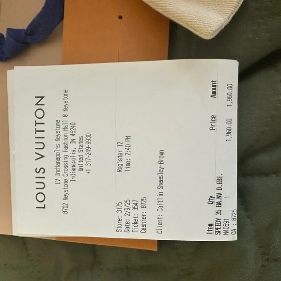 Louis Vuitton Speedy Bandouliere 35 Damier Ebene - Picture 15 of 16